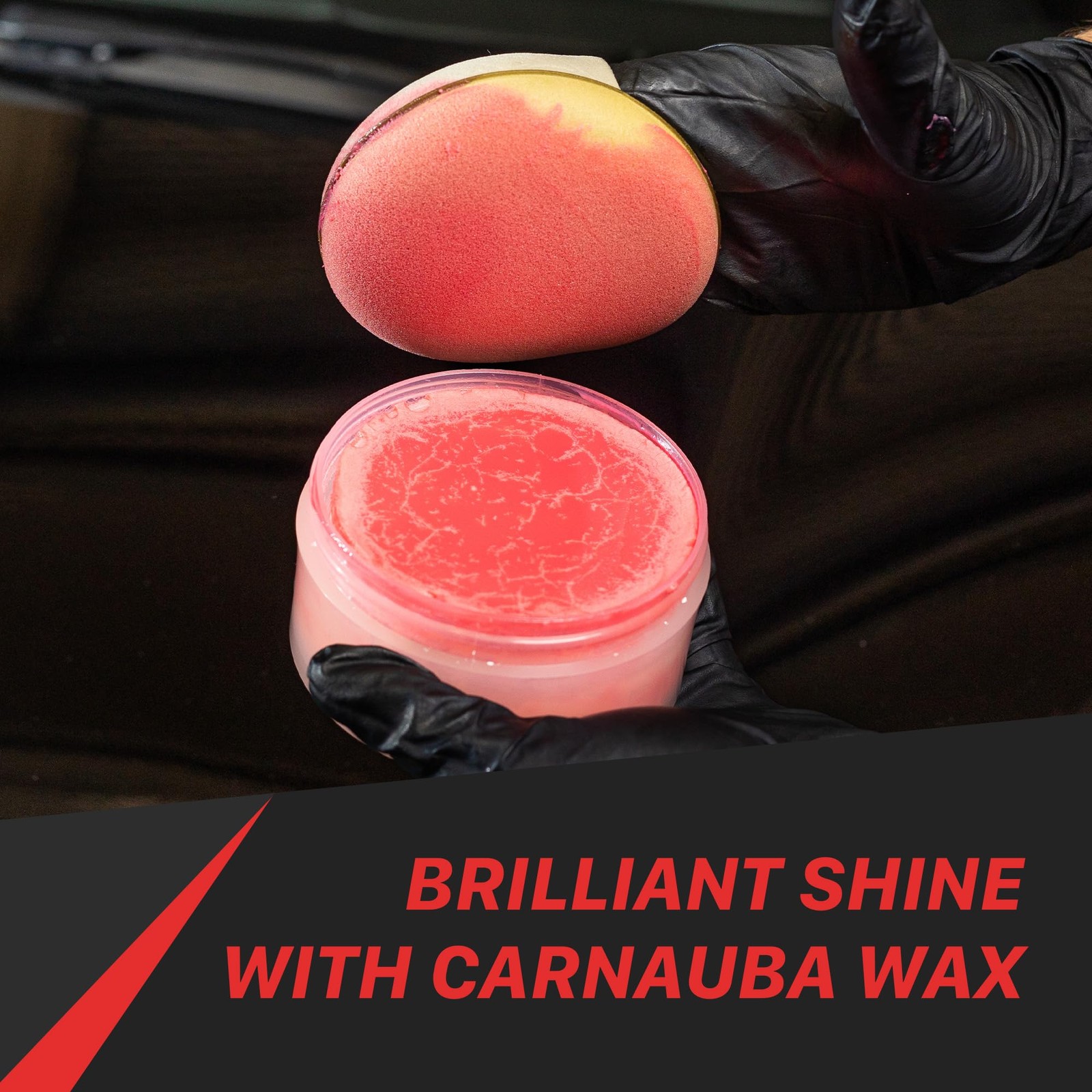Car Wax Applicator, Finger Pocket Foam, 3.5 Inch, 2-Pack | Ergonomic Grip, No…