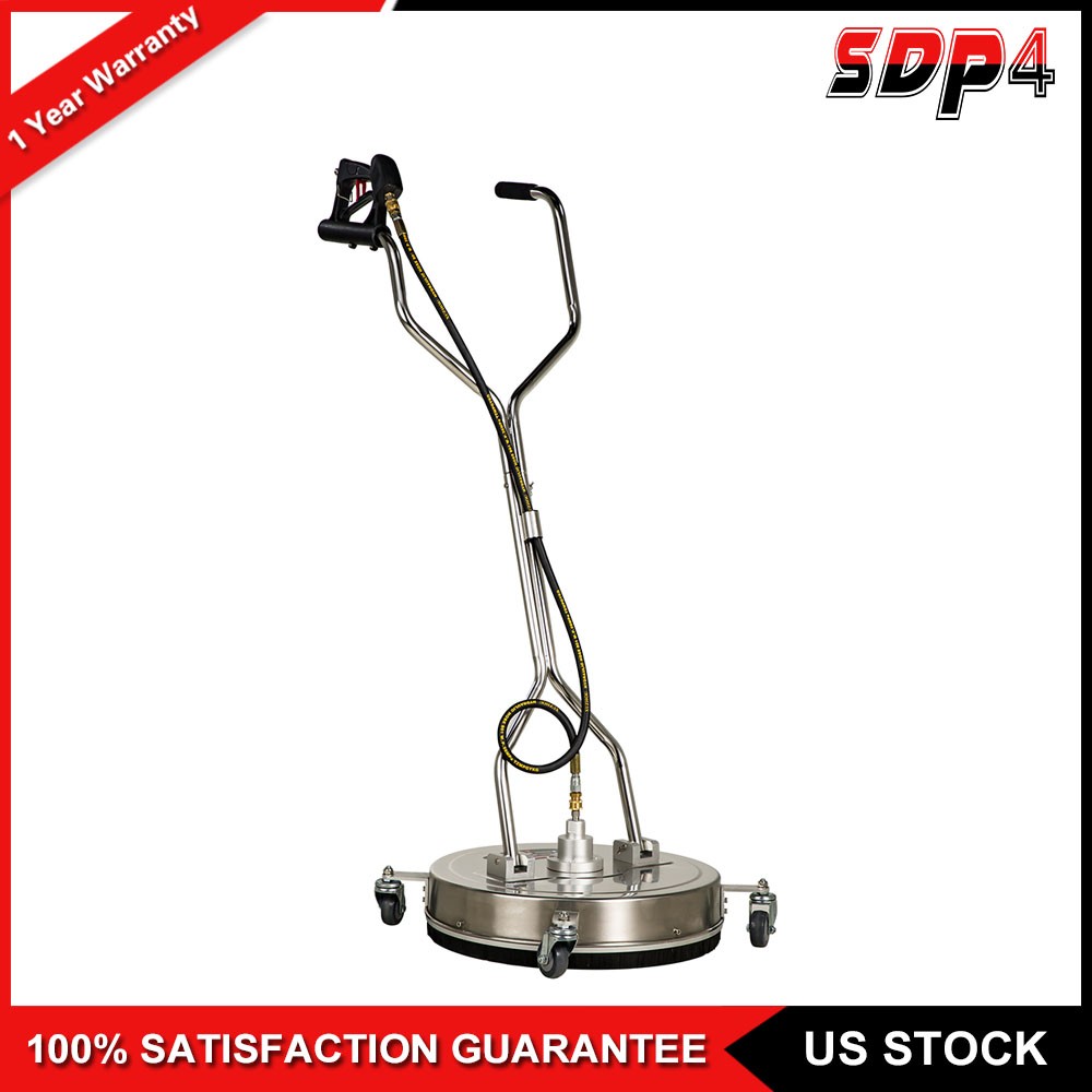 20″ Pressure Washer Surface Cleaner 4500PSI w/ Handles & Wheels Quick Connect