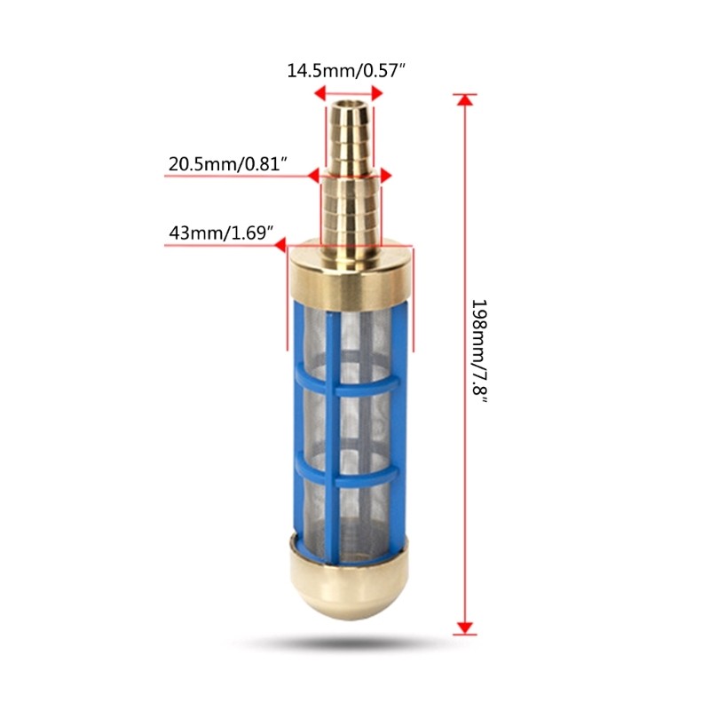 Stainless Steel Pickup Filter High Pressure Washer And Car Washer Brass