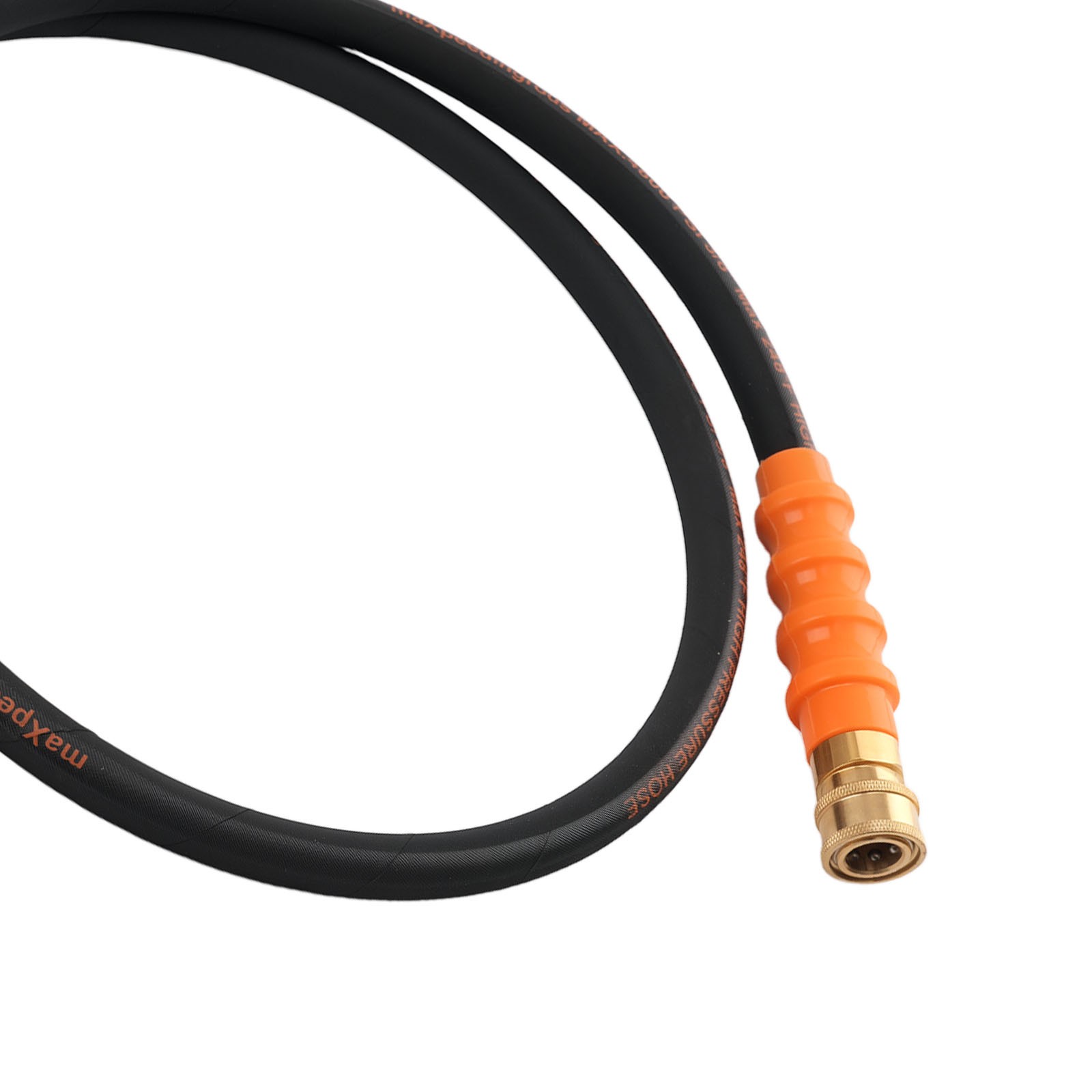3/8″ Pressure Washer Hose 5FT 4800 PSI Heavy Duty Steel Braided Black Rubber