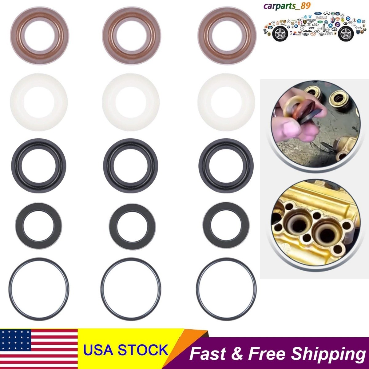 Packing Water Seal Kit 5019006400 Fits for ZWD & ZWDK Series 15mm Pumps Piston