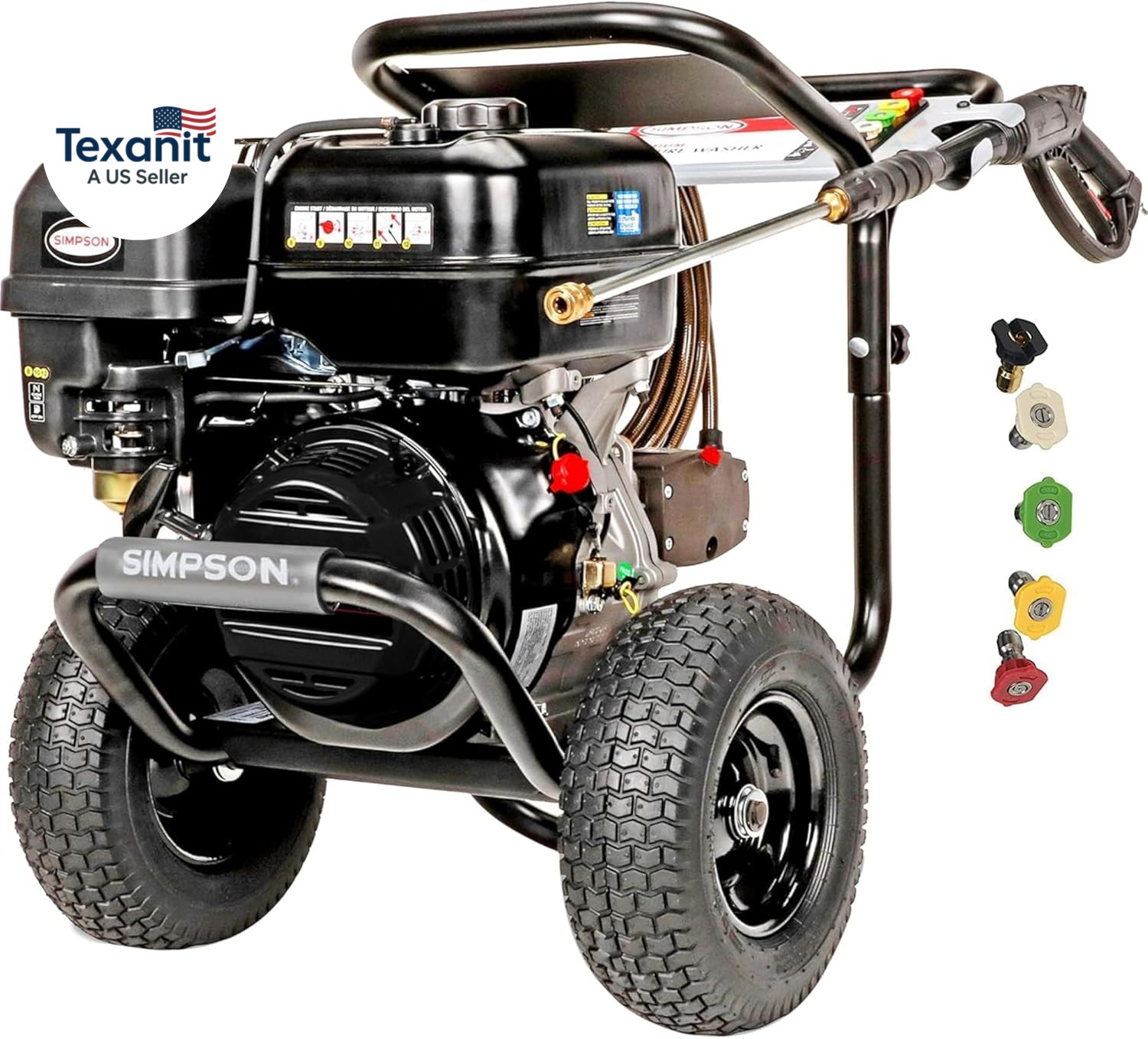 Simpson 4400 PSI Gas Pressure Washer, 4.0 GPM Commercial Power Washer, Cold Wate