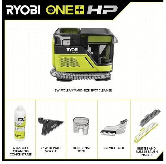 RYOBI HP 18V Brushless Cordless SWIFTClean Mid-Size Spot Cleaner (Tool Only)