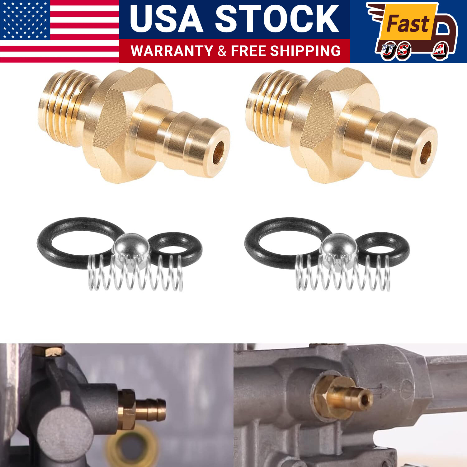 Pressure Washer Chemical Soap Injector Kit for Briggs Stratton 190593GS/190635GS