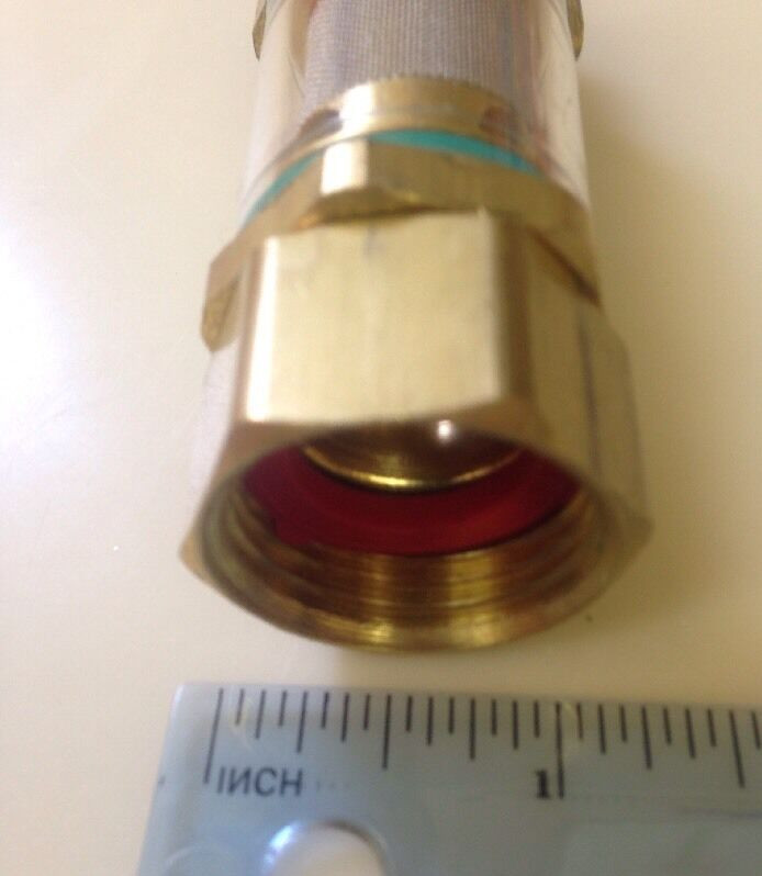 General Pump Dura View Pressure Washer Inlet Filter 3/8″ NPT x 3/4″ GH 100650