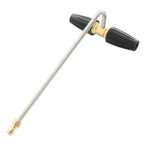 Pressure Washer Gutter Cleaner Attachment, Rotating Pressure Washer Turbo Black