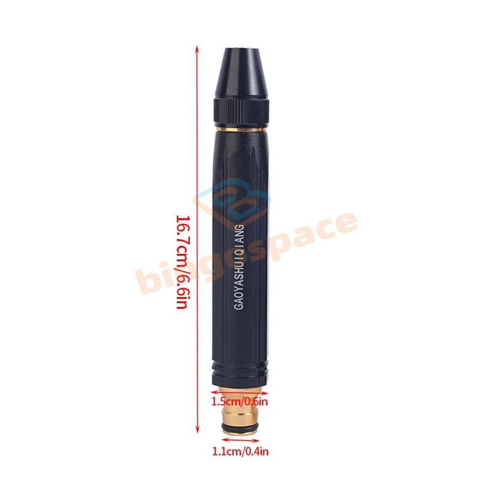 High Pressure Water Sprinkler Metal Brass Nozzle Car Garden Lawn Wash Hose Pipe.