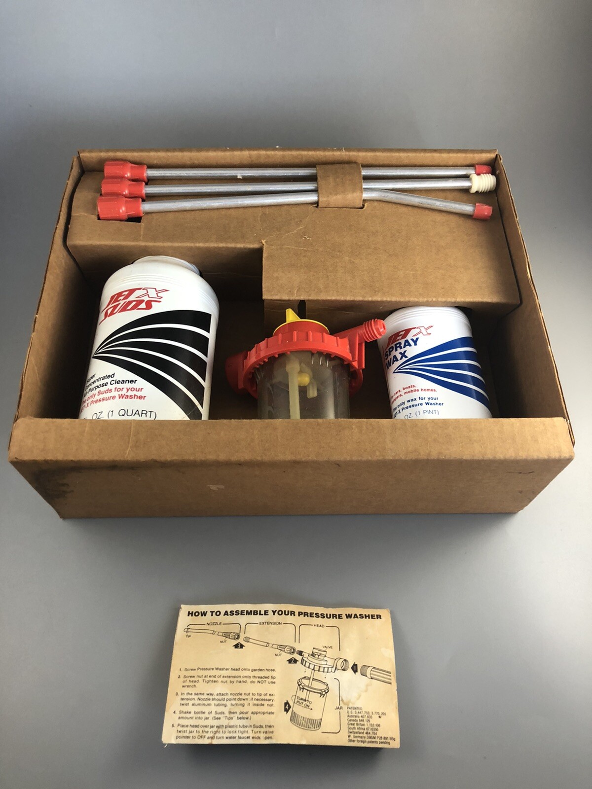 Vintage Deluxe Kit Jet X Pressure Washer & Sprayer Read Description AT41