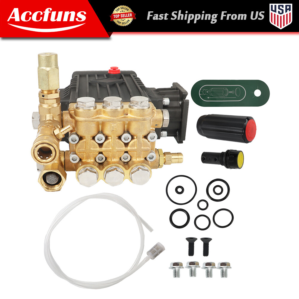 Pressure Washer Pump Power Washer Pump 3000 PSI 3.1 US GPM 3/4-in Shaft New