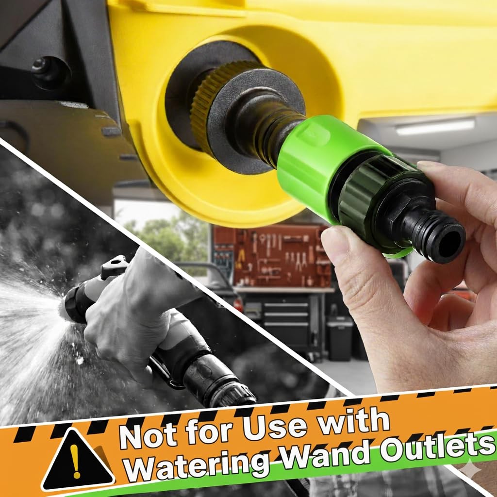 Green Pressure Washer Quick Connect Garden Hose Adapter For Karcher 2 Pack