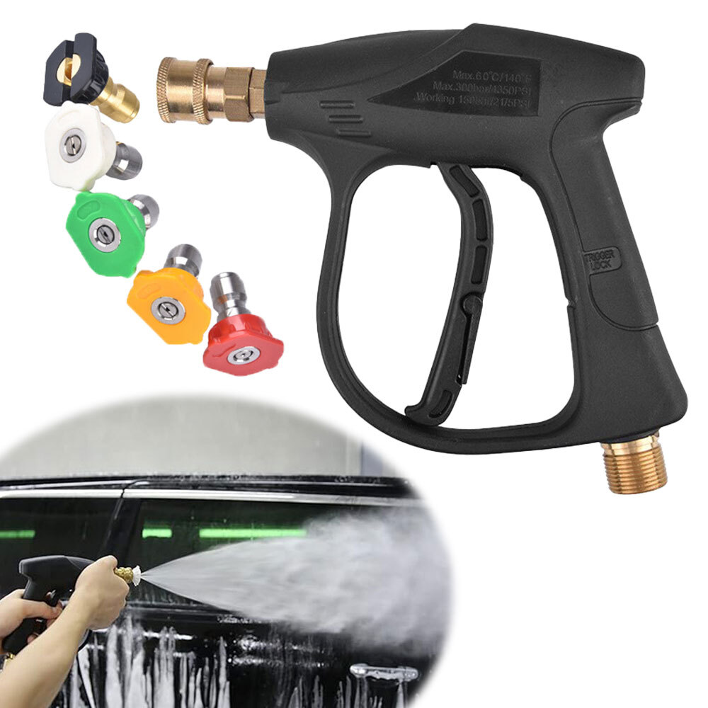 High PrGNsure Washer Gun For Car Foam Spray Power Short Wand With 5pcs. Nozzles