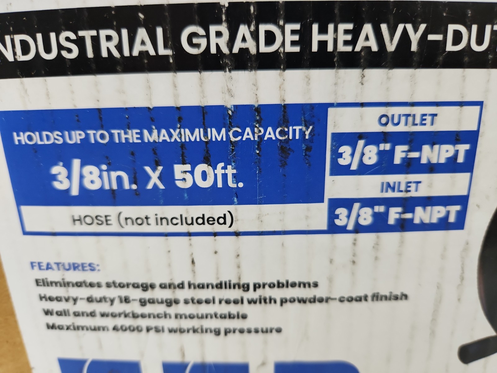 Bluebird Pressure Washer Manual Hose Reel – No Hose