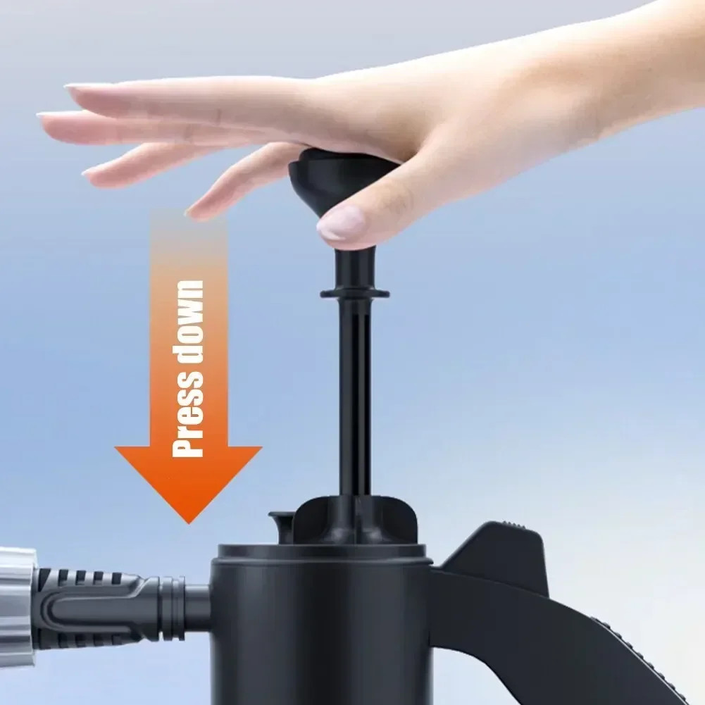 2L Hand Pump Foam Sprayer Pneumatic Washer Foam Snow Foam High Pressure Car Wash