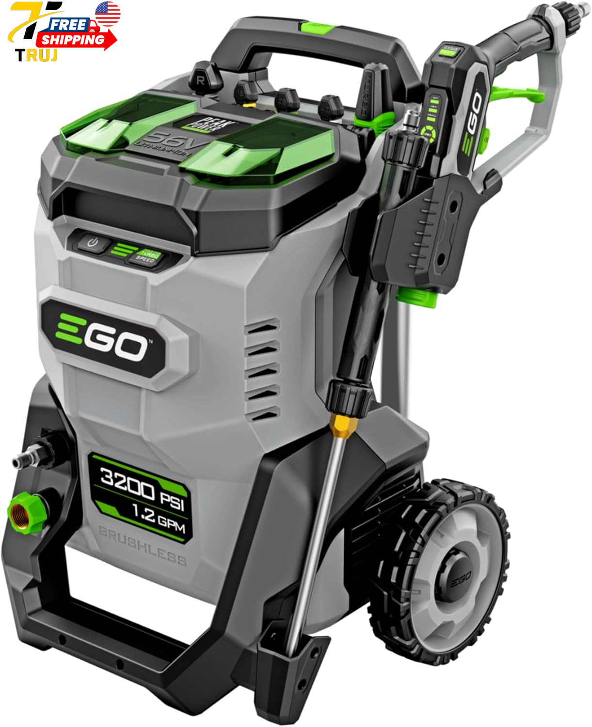 Electric Pressure Washer 3200 PSI Power Washer Battery&Charger Not Included HPW3