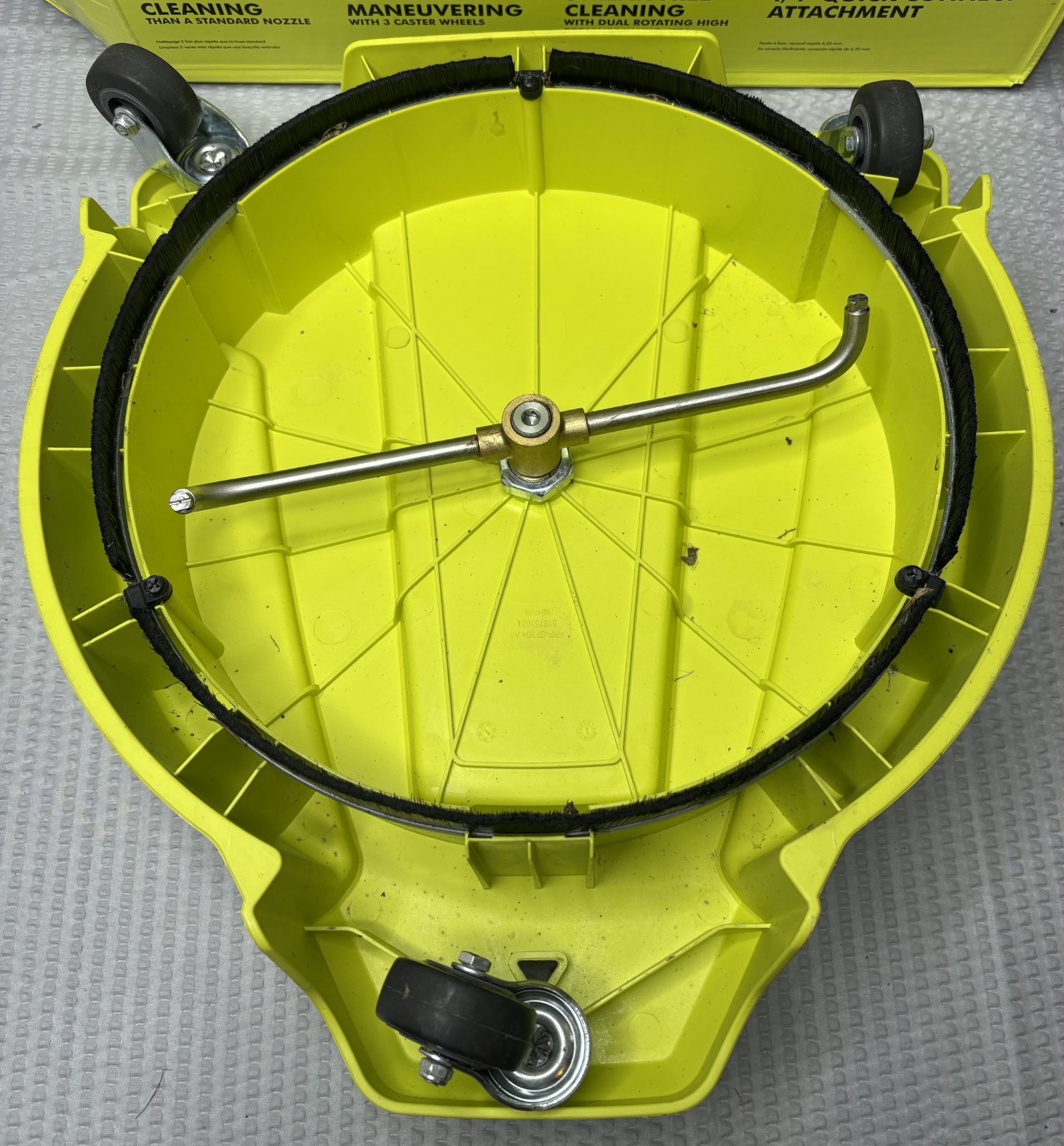 RY31SC15, Ryobi 15 in. 3400 PSI Pressure Washer Surface Cleaner with Wheels