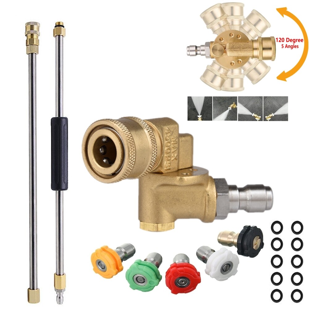 Pressure Washer Extension Wand Upgrade Power Washer Lance with Spray Nozzle Tips