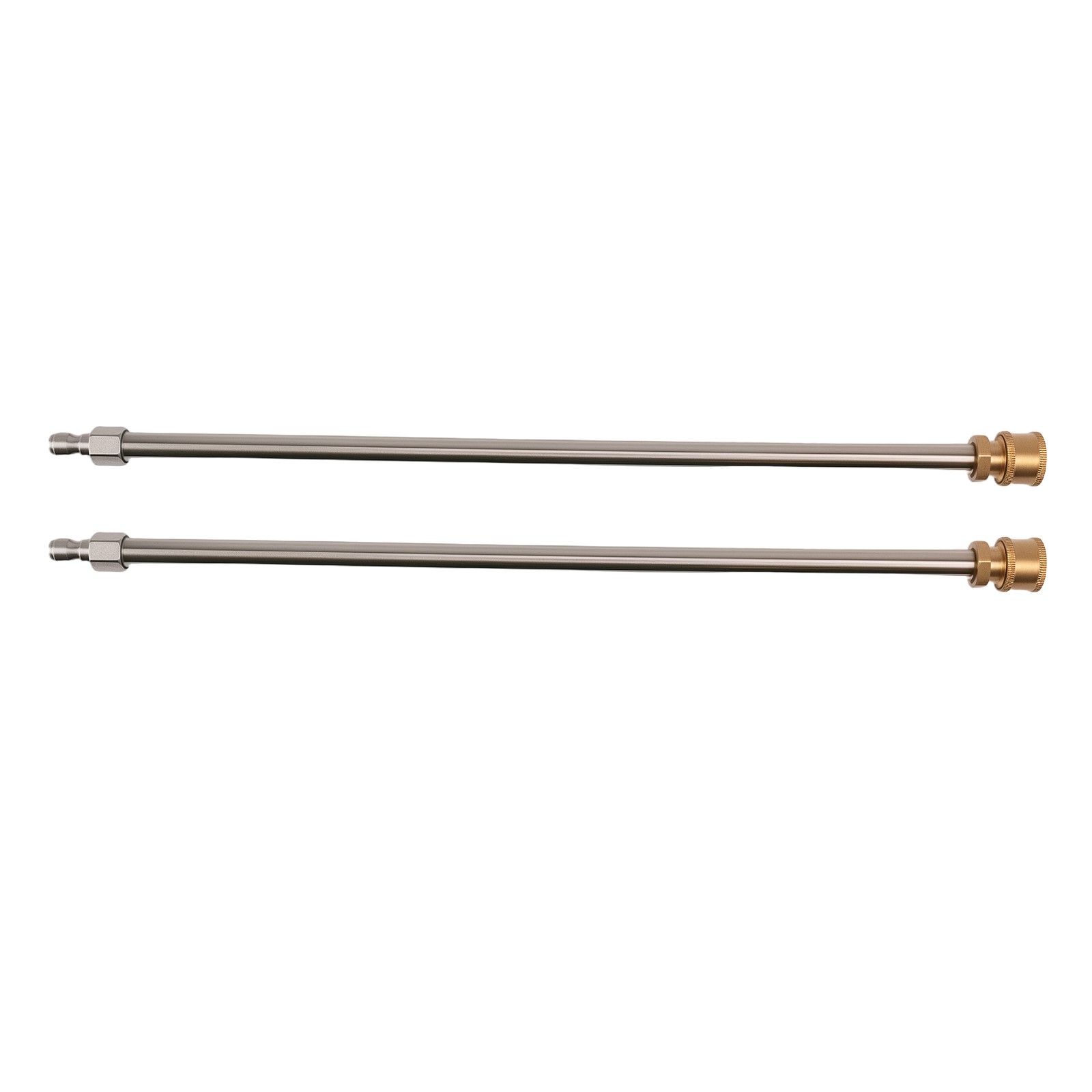 2x 17inch Pressure Washer Extension Wand Stainless 1/4″ Quick Connect 4000PSI