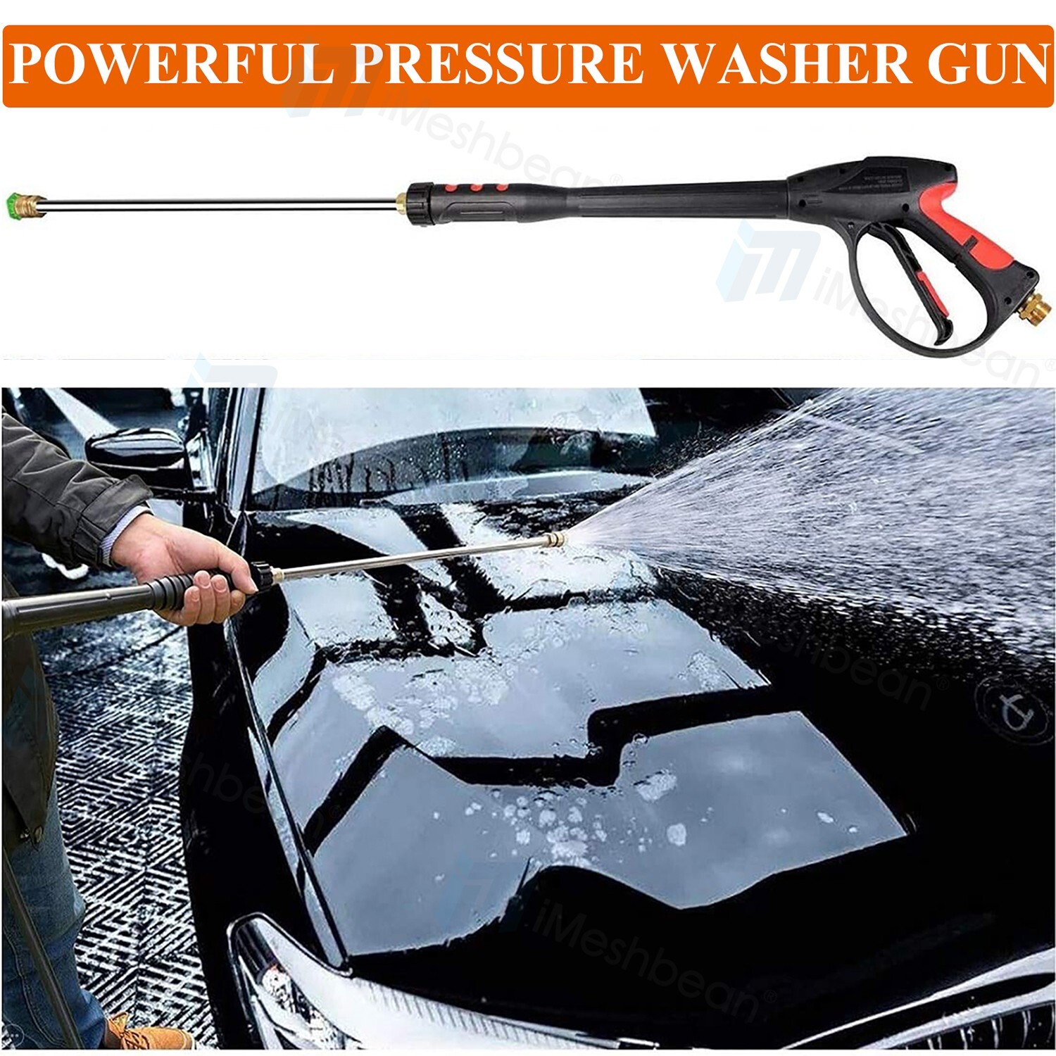 Pressure Washer Parts 8108903950-SPRAY GUN,WAND&HOSE KIT(M22)-Troy Bilt&Generac