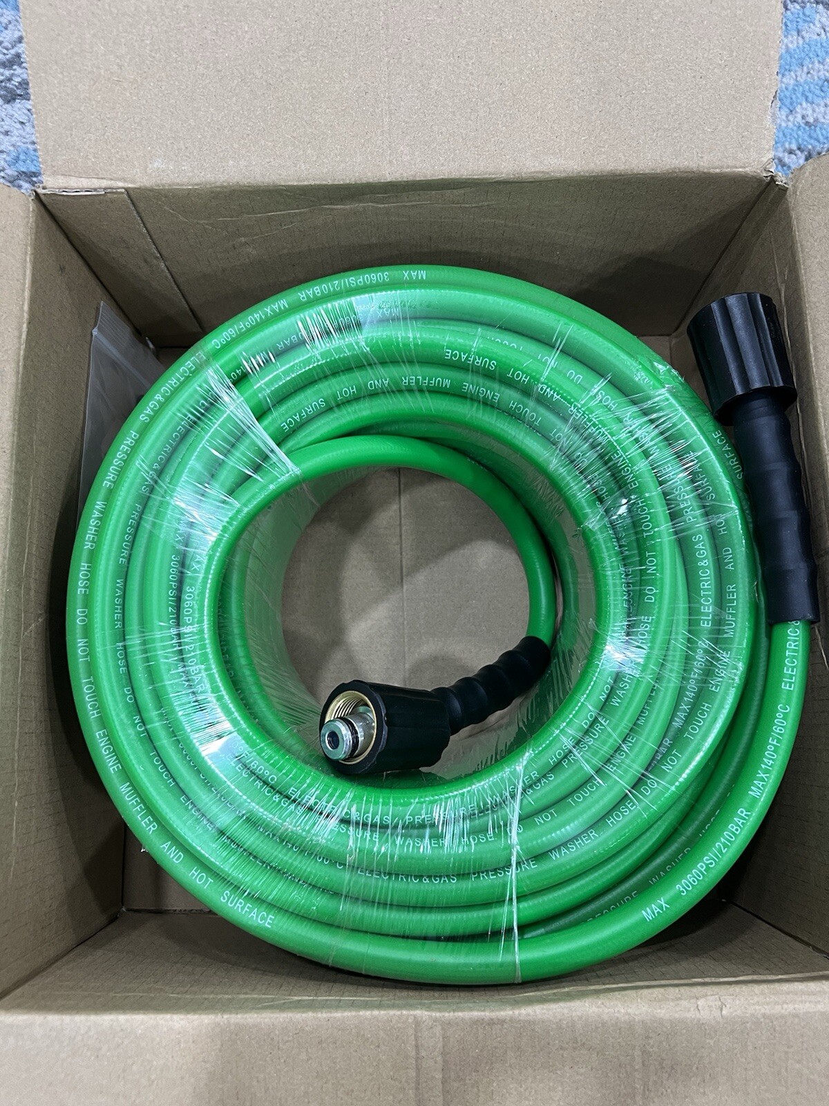 Coyardor High Pressure Washer Hose 50×1/4” With M22 Fittings 3060 Psi