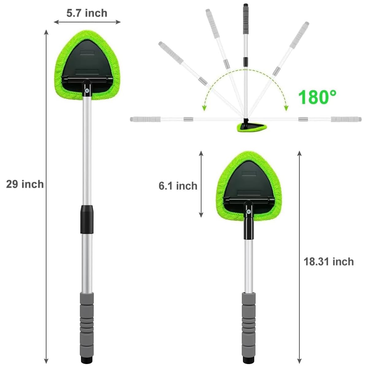XINDELL 29-inch Windshield Cleaner Tool – Car Interior Window Cleaning Kit