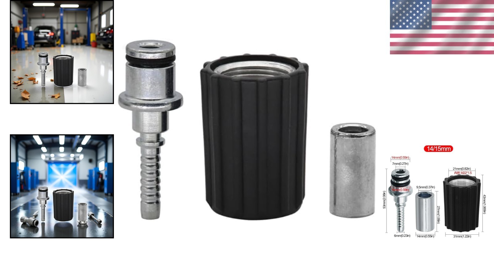 High Pressure Washer Hose Repair Kit, Hose Washers Insert Fittings Car Washer Wa