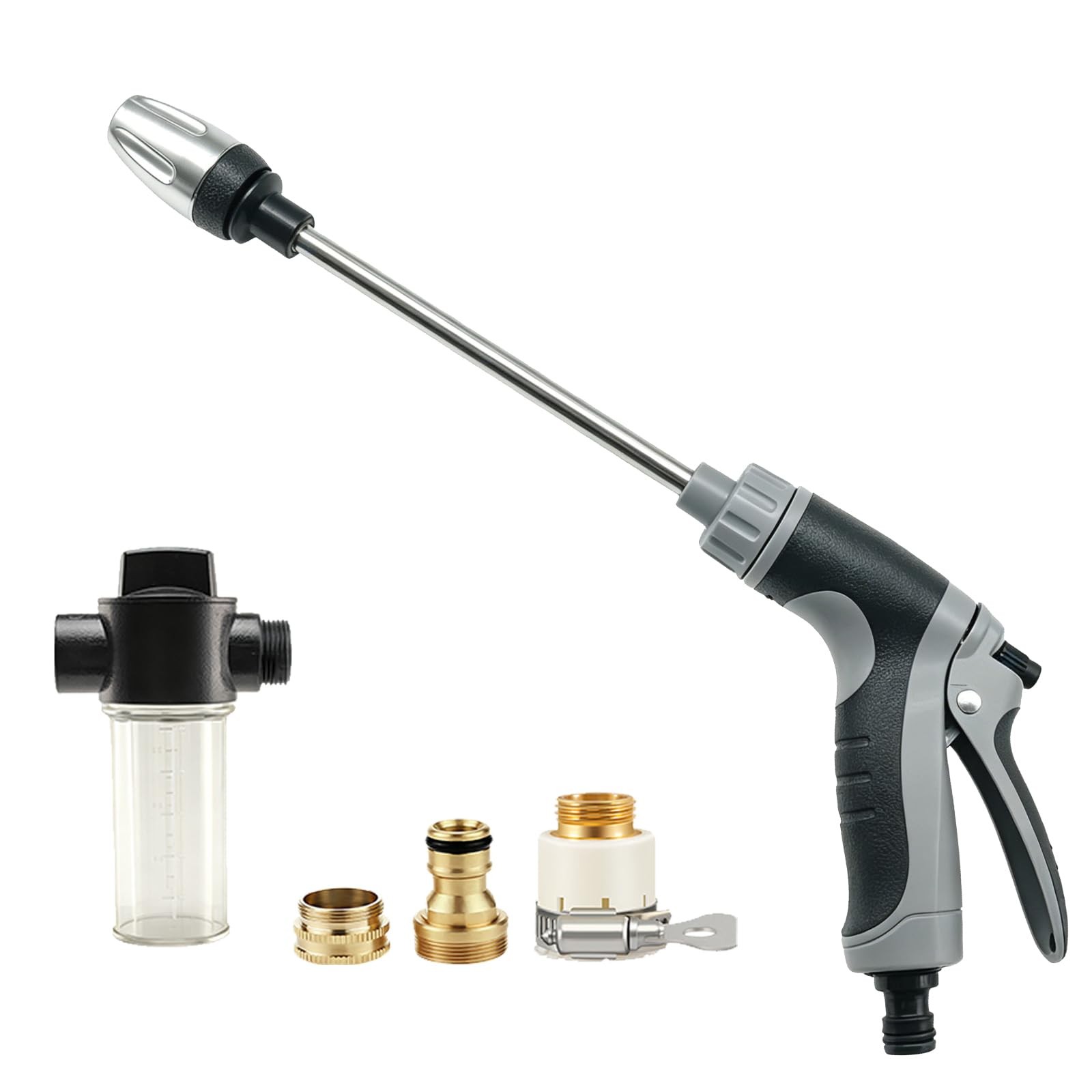 Aquoxis High Pressure Hose Nozzle, Pressure Washer , 3 Spray Modes Handheld P…