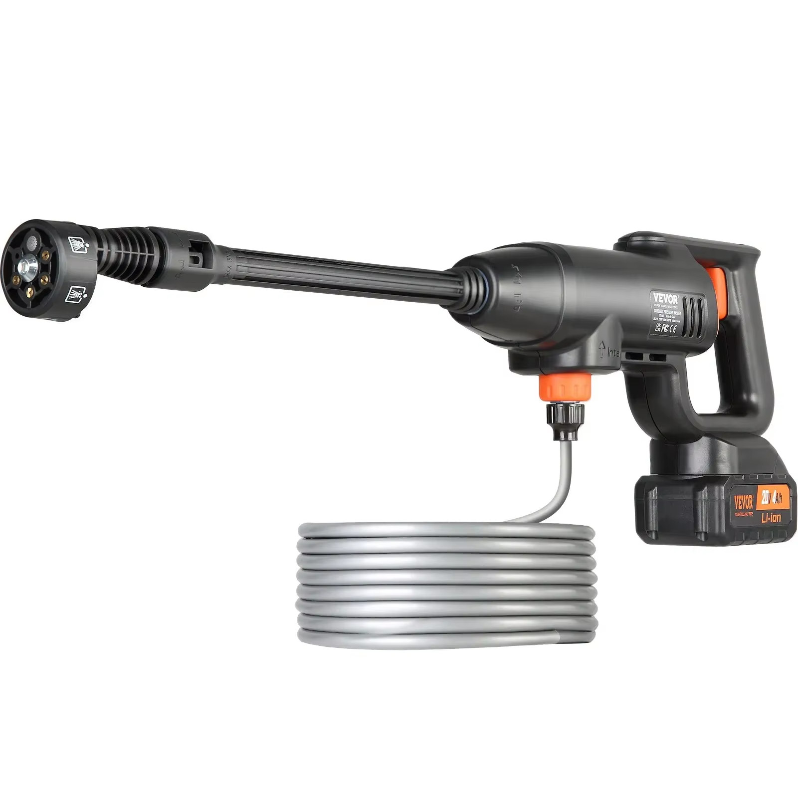 VEVOR Cordless Pressure Washer, 580-PSI 1.1 GPM Portable Power Cleaner, Handheld