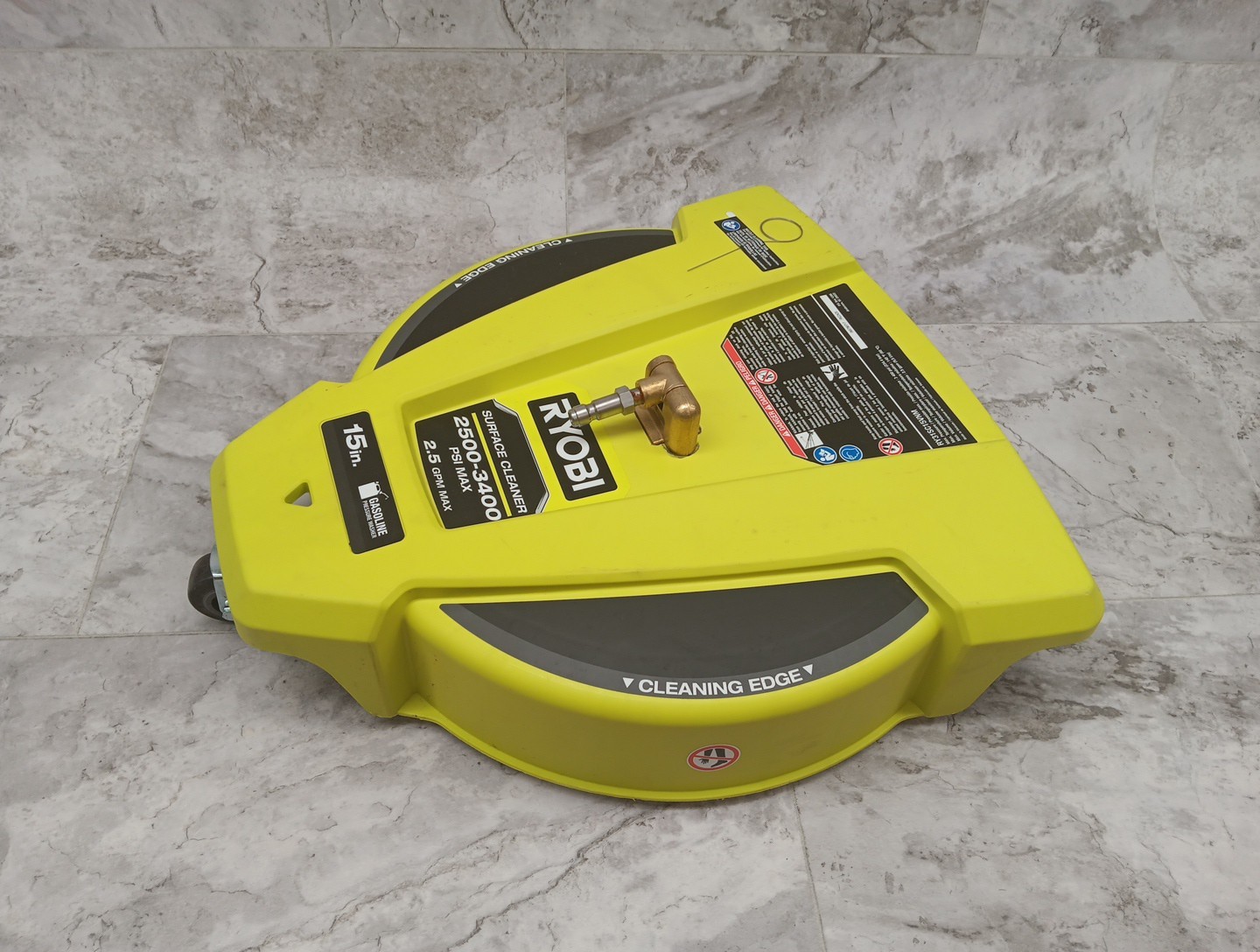 Ryobi 15″in 3400 PSI Gas Pressure Washer Surface Cleaner w/ Caster Wheels – NEW