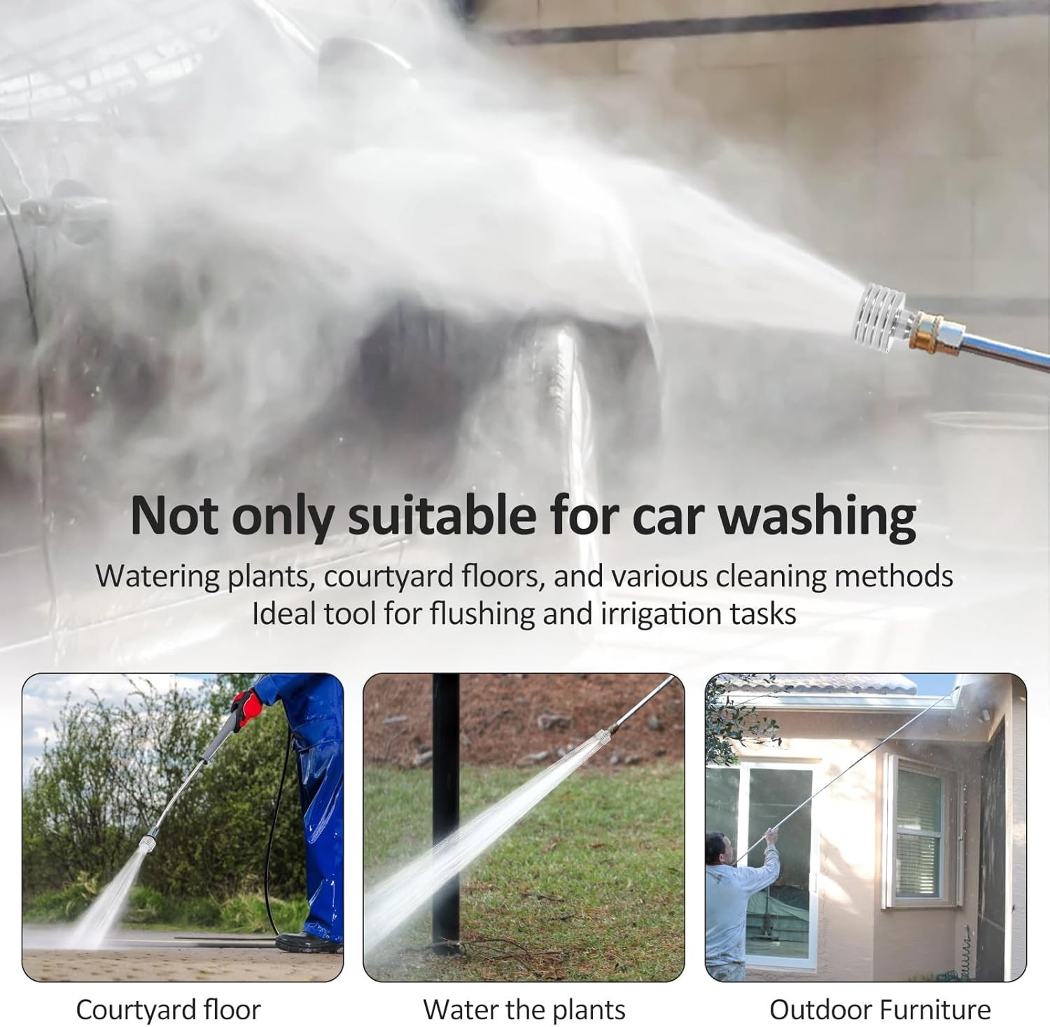 Pressure Washer Shower Nozzle, Pressure Washer Tips Spray Nozzle, Soft Rain Show