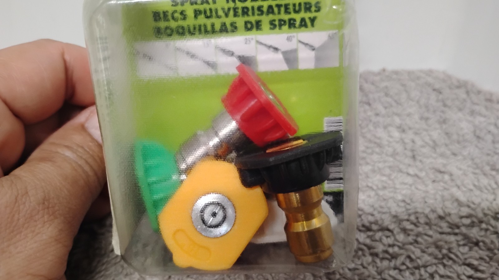 NEW FORNEY 75149 1/4″ PRESSURE WASHER SPRAY NOZZLES SET 0°, 15°, 25°, 40°, 65°.