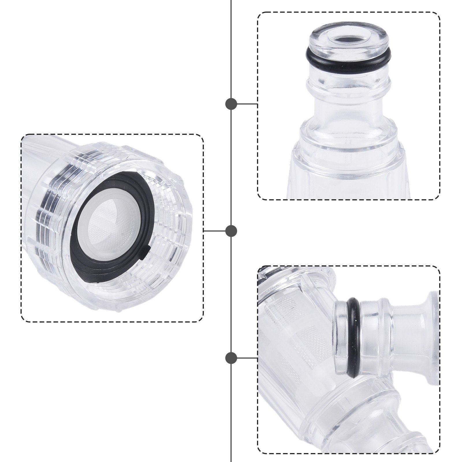 Car Clean Machine Water Filter Connection For K2-K7 Series New