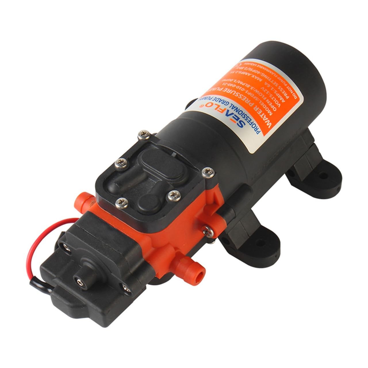 21Series 12V DC Diaphragm Water Pressure Pump 1.1 GPM 80 PSI Marine RV Boat