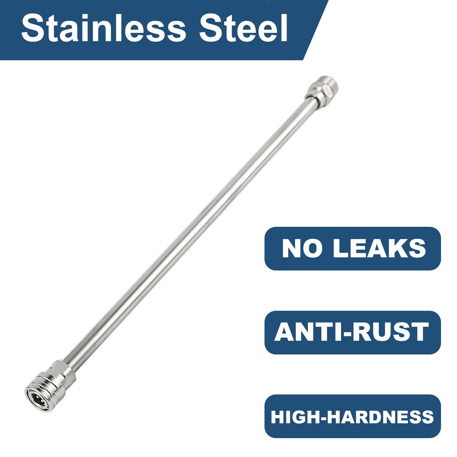 Raincovo Pressure Washer Extension Wand, Stainless Steel Lance 1/4 Inch Quick Co