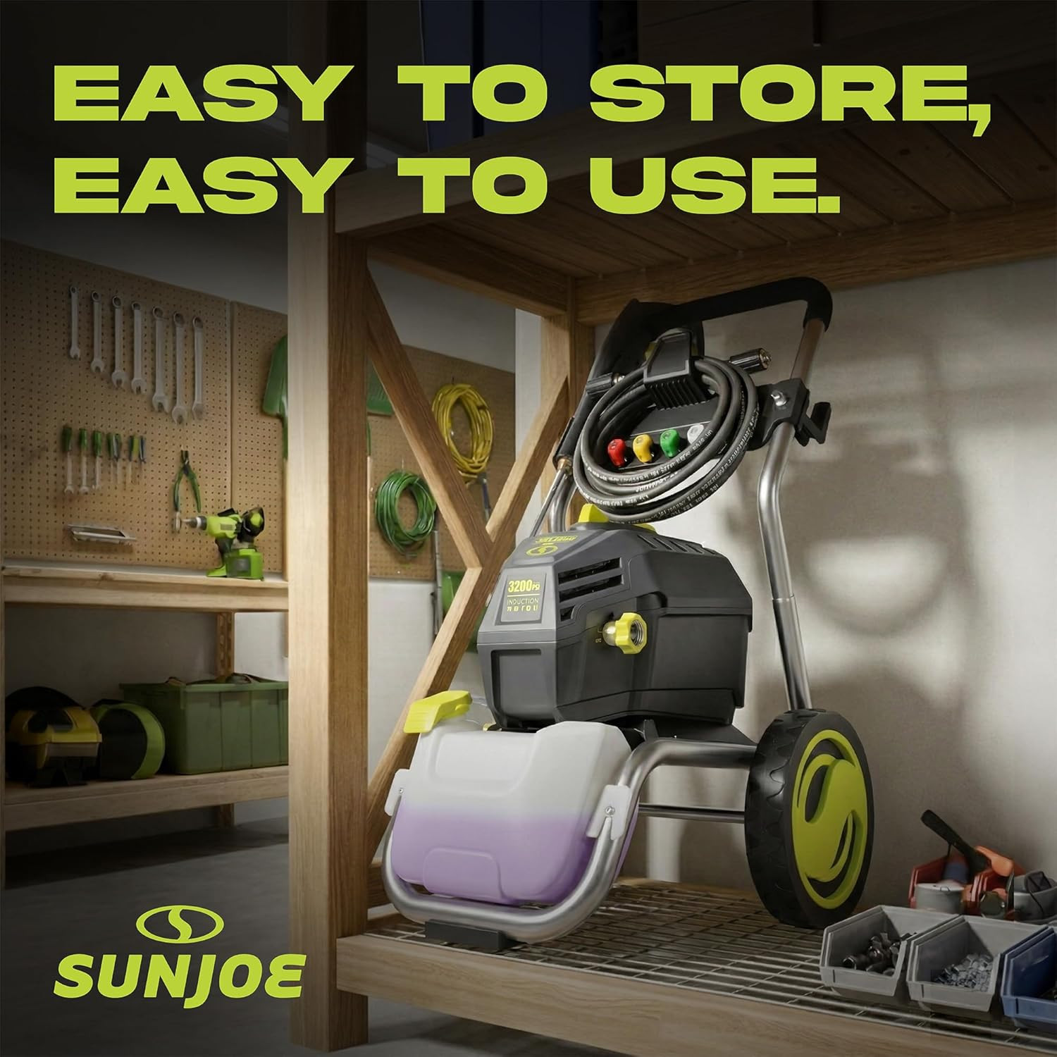 Electric Pressure Washer W/ 5 Quick-Connect Tips & Detergent Tank, 2500 PSI (PWM