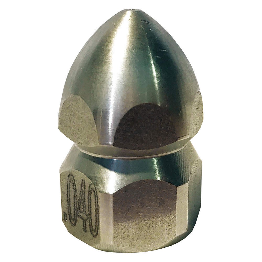 GRAINGER APPROVED AL0124722280 Sewer Nozzle,Size 4,5000 psi 3ANU3