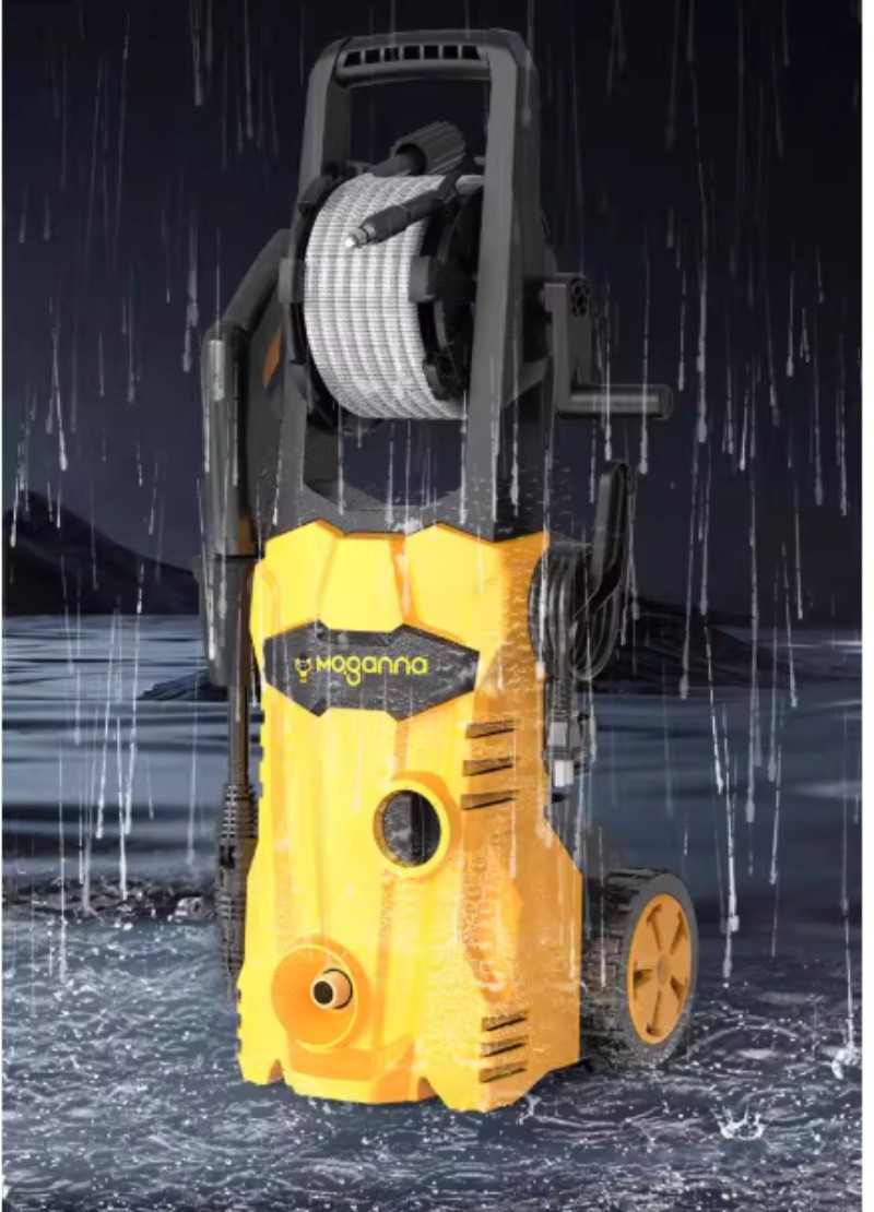 Car Wash Machine High-Pressure 220V Water Gun Floor Cleaning Pressure Pump Brush