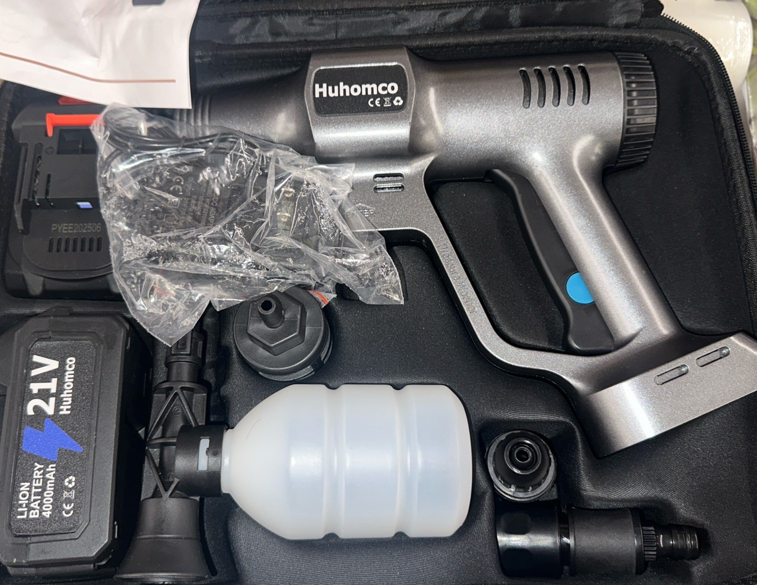 Huhomco Lithium-ion CORDLESS CAR WASHER BATTER POWERED BRAND NEW OPEN BOX