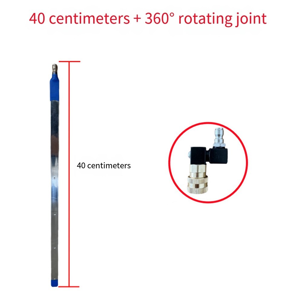 Professional Radiator Cleaning Tool 40CM Pole with Dual Use Water and Air Head