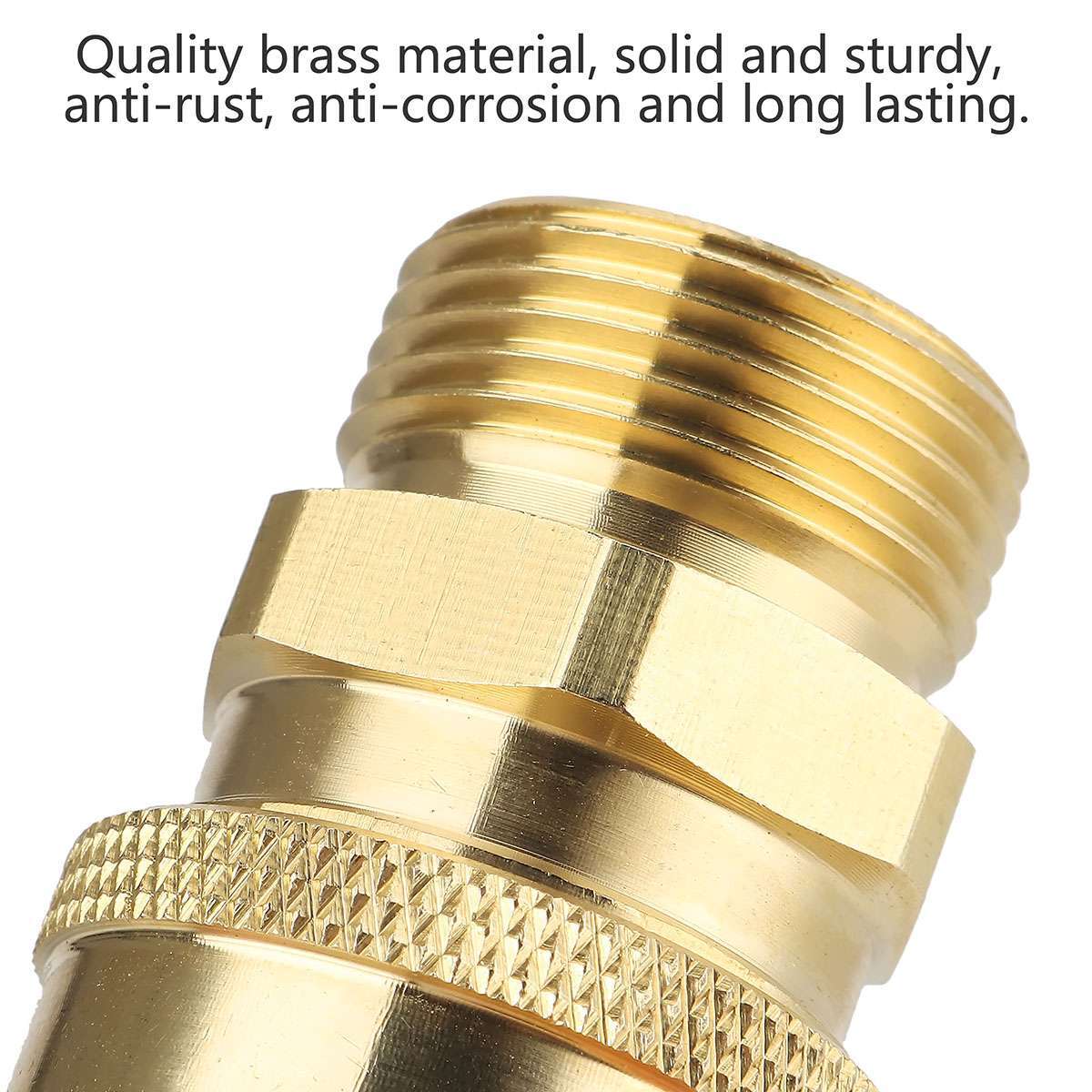3/8″ M22 Brass Pressure Washer Quick Release Connect Fitting Coupling Adapter