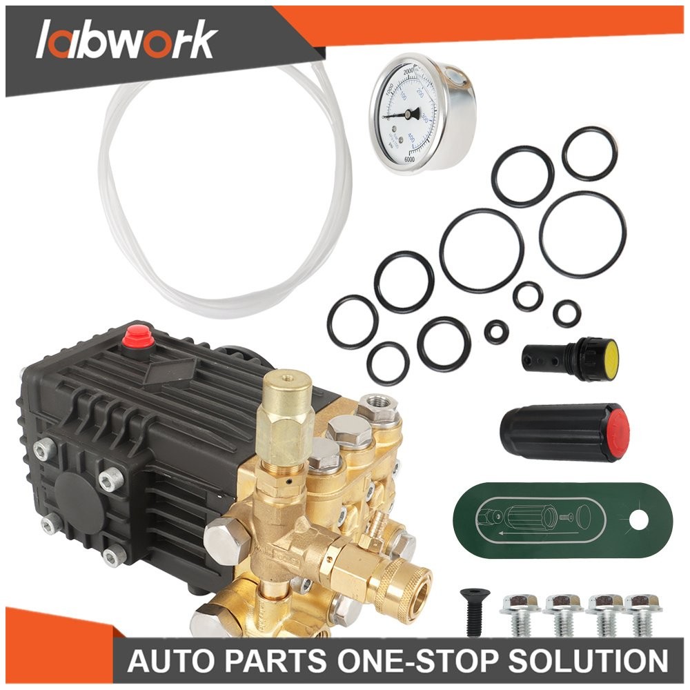 Labwork 3600 PSI 4.9GPM Pressure Power Washer Pump 24mm Solid Shaft Belt Drive