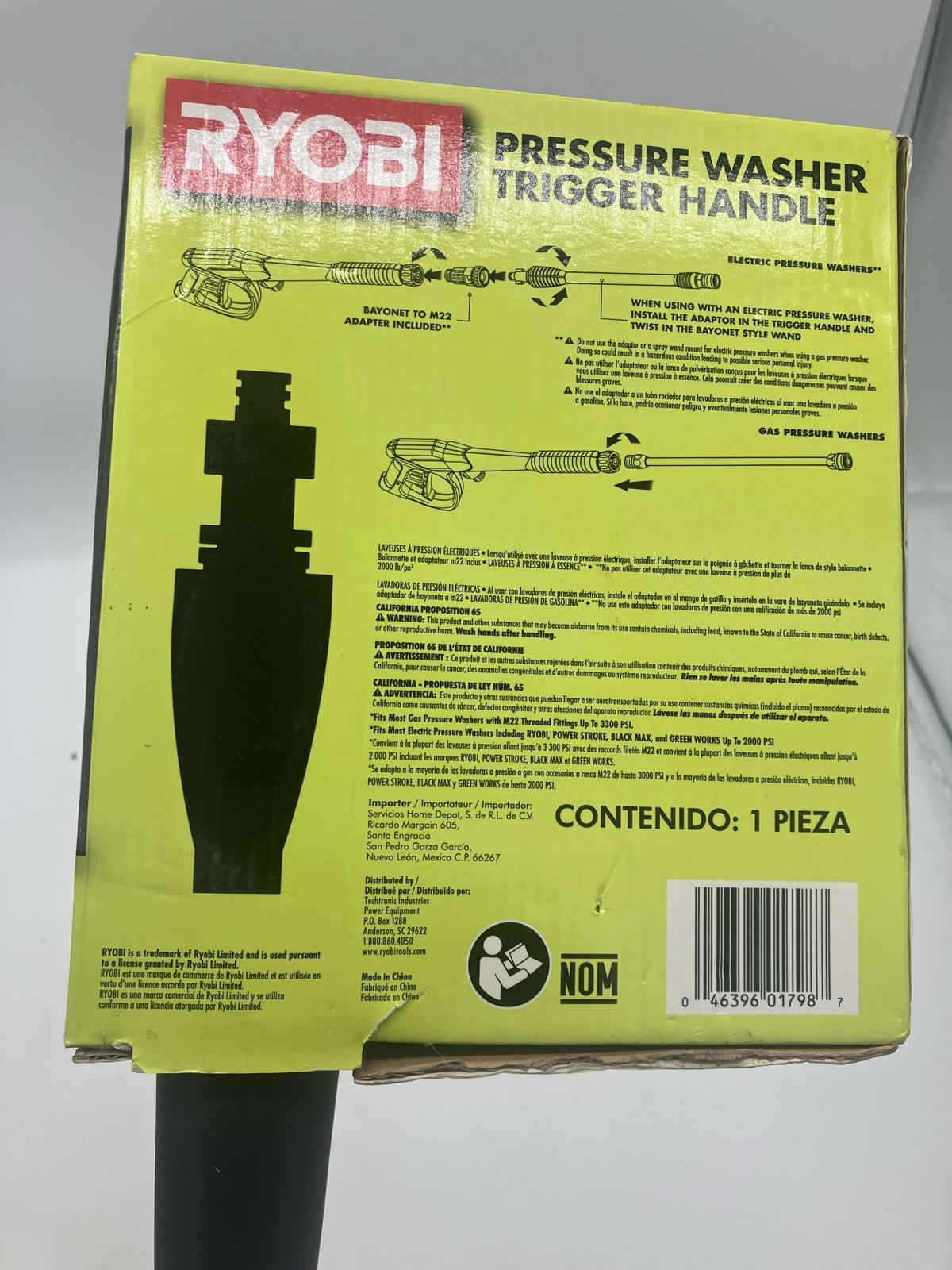 RYOBI 3,300 PSI Pressure Washer Trigger Gun Kit