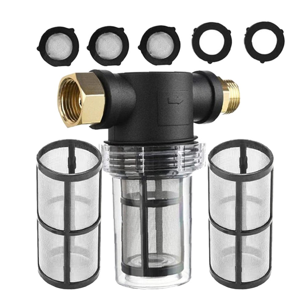 1Set Durable Hose Filter for Pressure Washer Car Wash Inline Water Filter