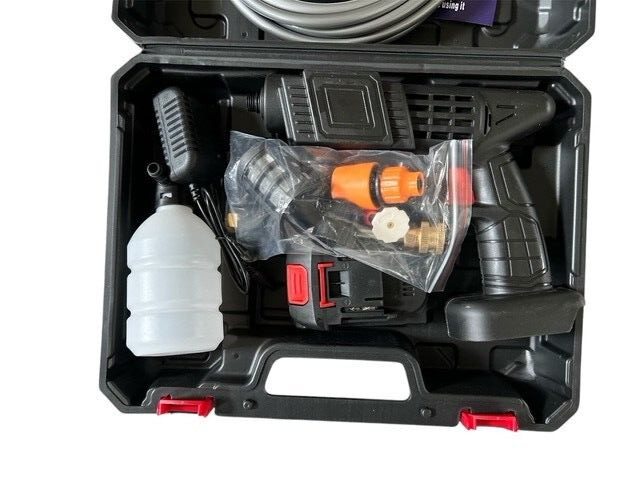 Portable High Pressure Car Wash Wireless Cleaning Gun with Battery & Charger