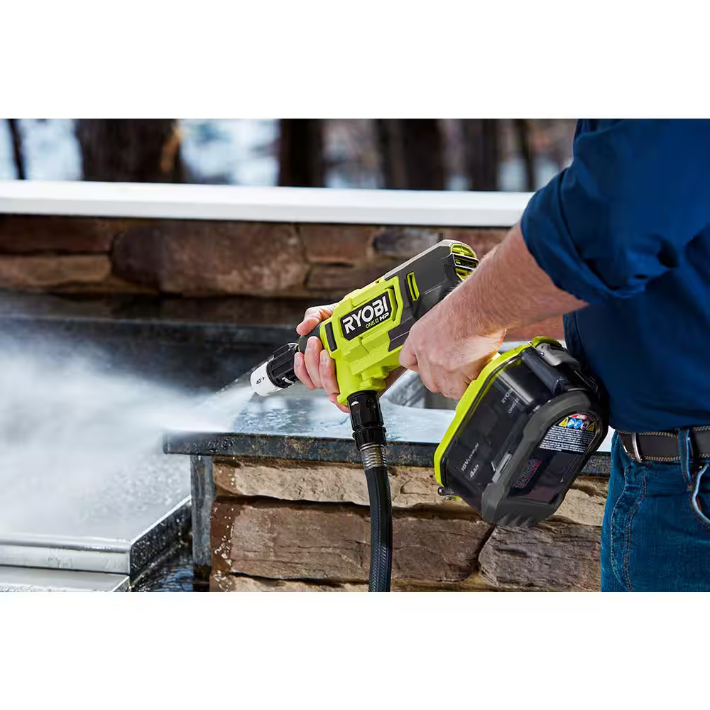 ONE+ HP 18-Volt Brushless Ezclean 600 PSI 0.7 GPM Cordless Electric Power Cleane