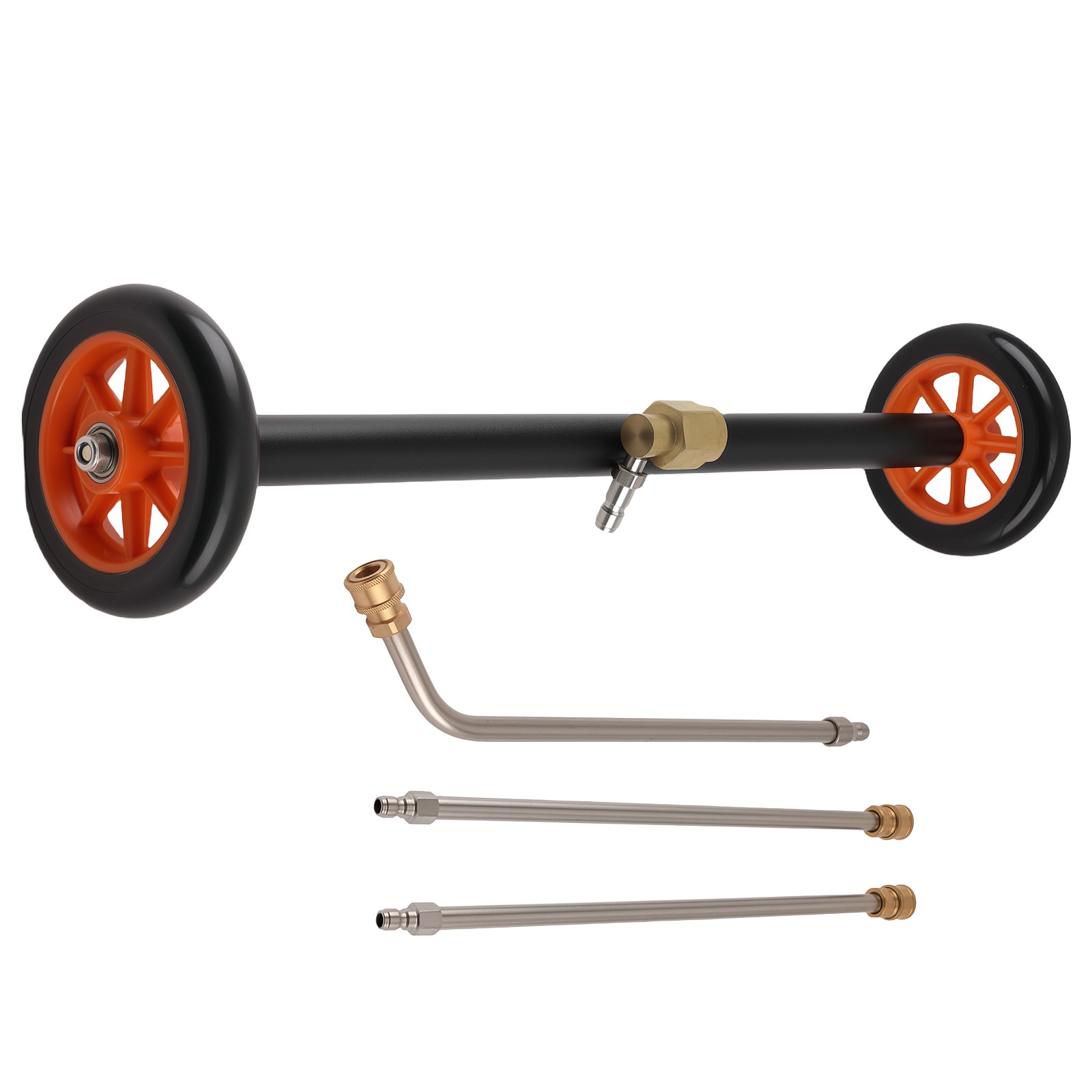 24″ Pressure Washer Undercarriage Cleaner Water Broom Quick Connect Attachment