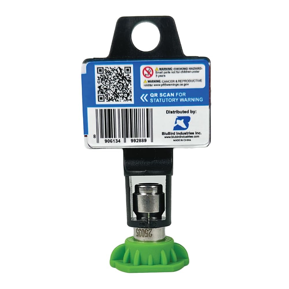 PWA013 3.5 Orifice 25-Degree Pressure Washer Spray Tip (Green) – Quick Discon…