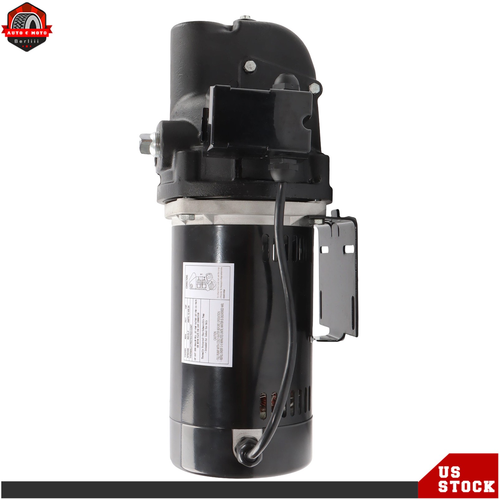 Heavy Duty SWS100 1 HP 1PH Shallow Well Jet Pump Up to 510 GPH 115/230V 3480RPM