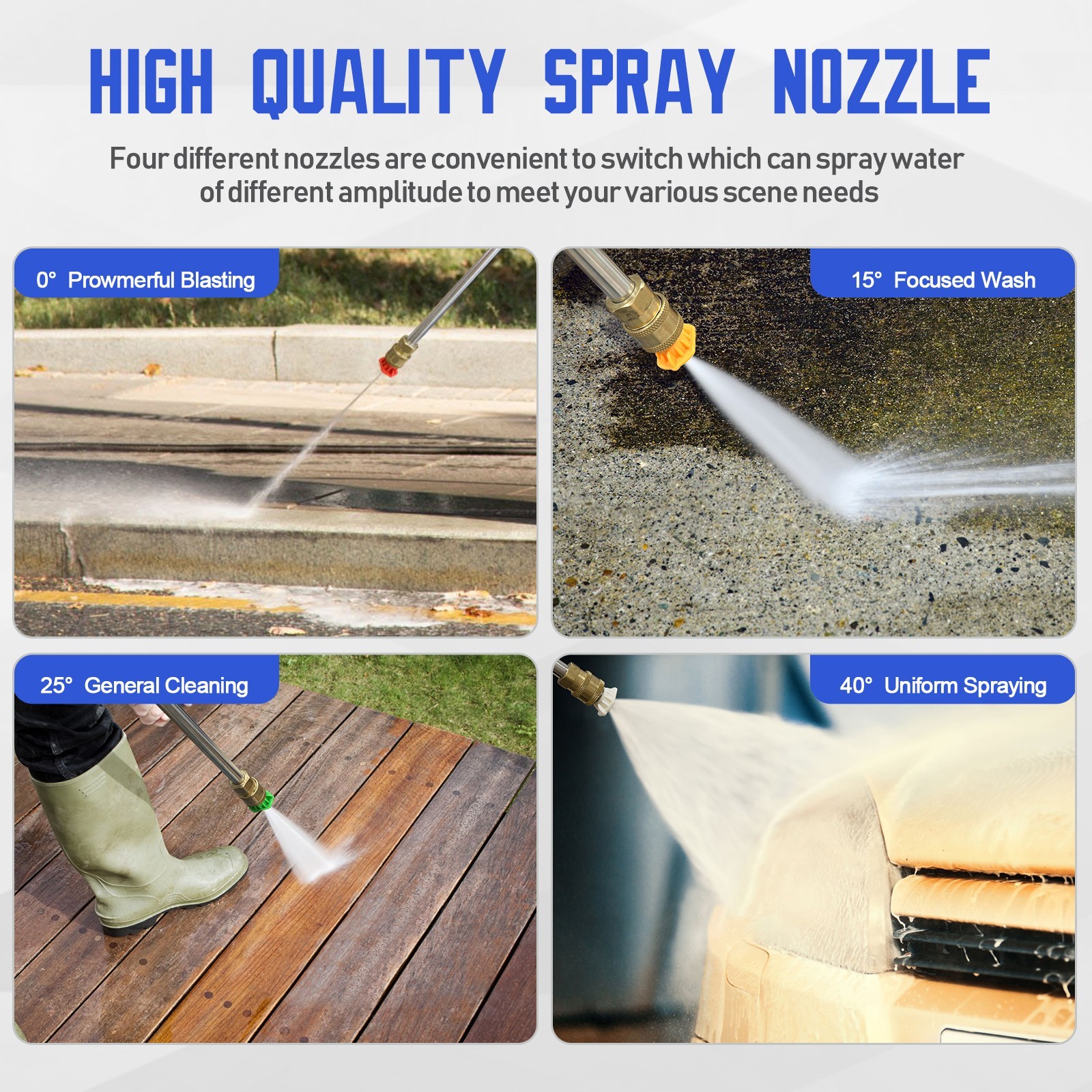 Pressure Washer 4500PSI 3.9GPM Adj-15-Level Touch Screen,car,garden,yard,fence
