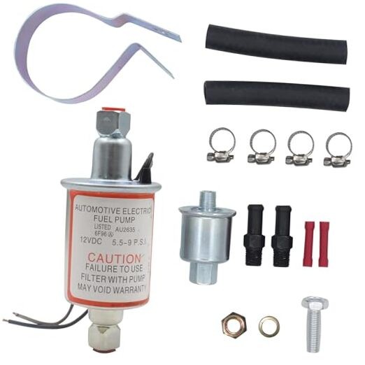 12V Universal Electric Fuel Pump Low Pressure 5-9 PSI Gas Diesel Installation