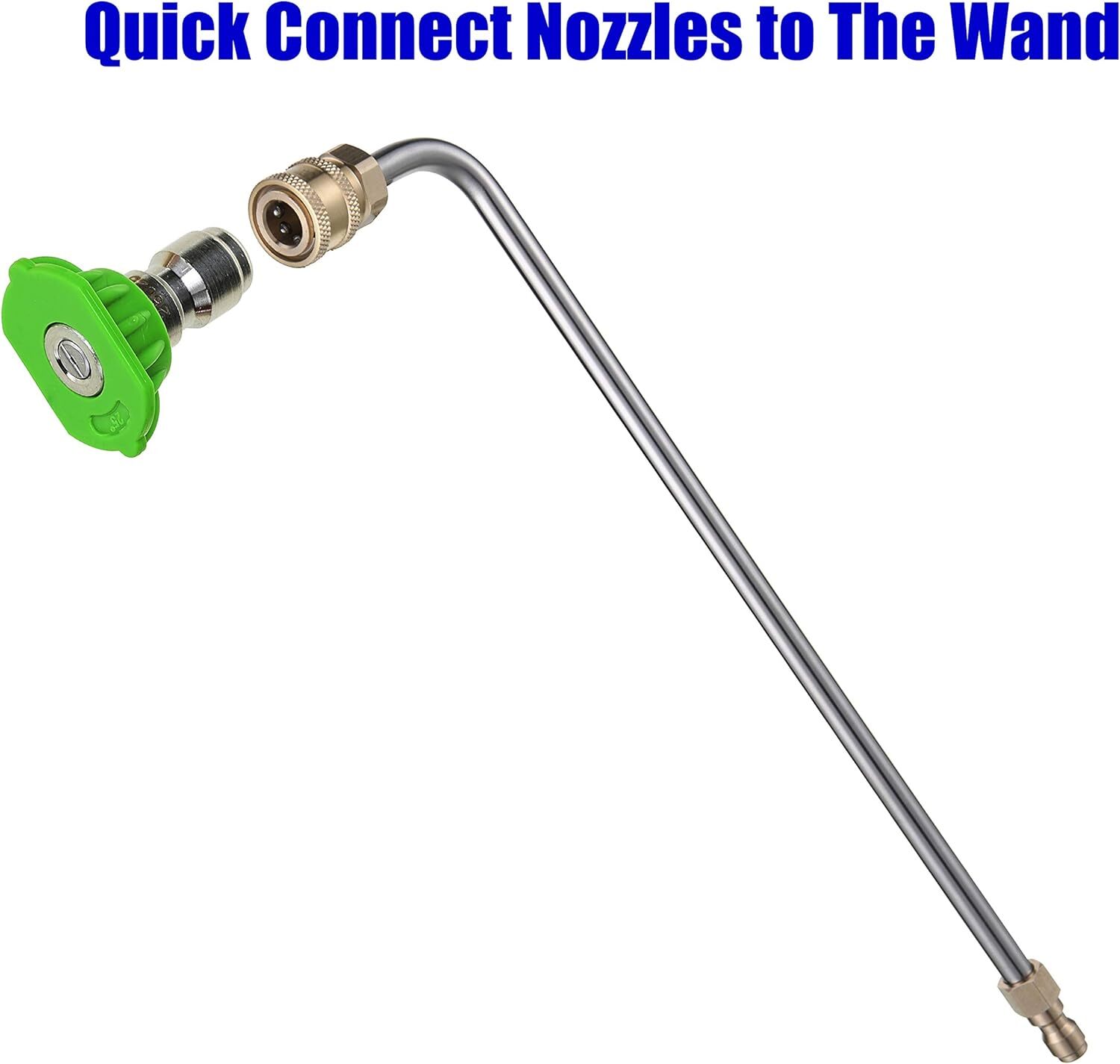 Pressure Washer Wand Extension, 90 Degree Curved Angled, Undercarriage and Gutte
